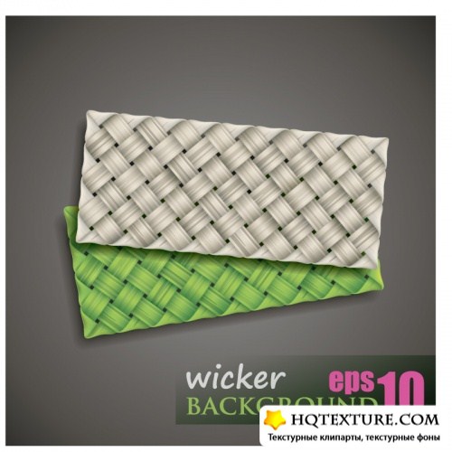 Background with wicker ribbons