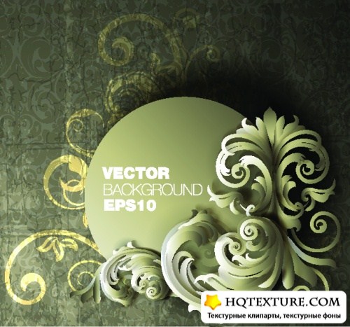 Grunge Floral Backgrounds Vector