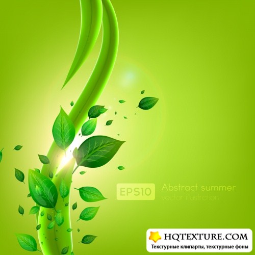 Green Abstract Backgrounds Vector 4