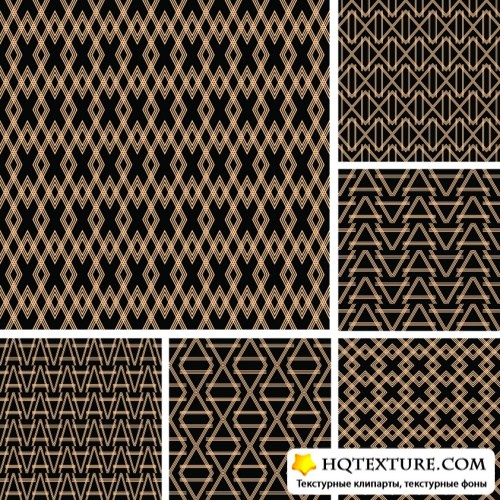 Modern and vintage seamless patterns