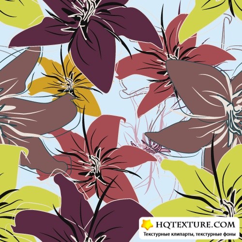 Floral seamless texture
