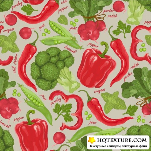 Seamless background from vegetables 