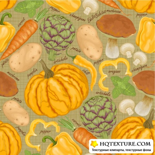 Seamless background from vegetables 