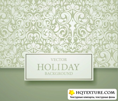 Holiday Floral Backgrounds Vector