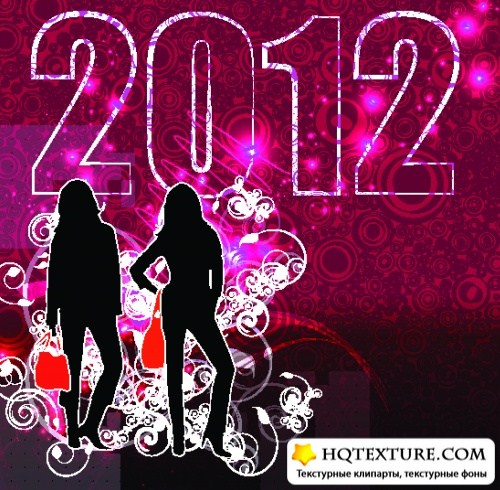   2012   2 | Music party 2012 vector set 2