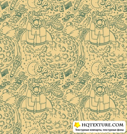 Doodle seamless pattern