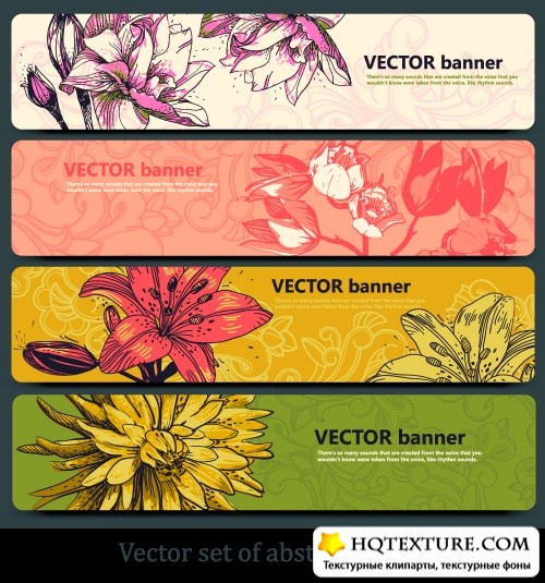 Floral banners 