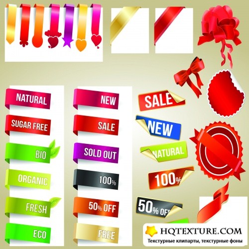 Paper Tags Vector Collection