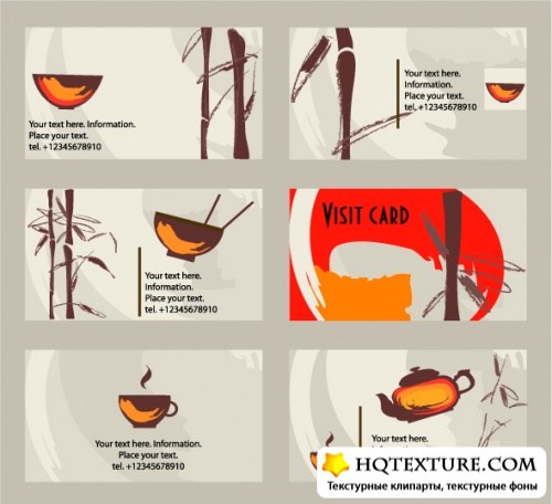 Tea banners and business card