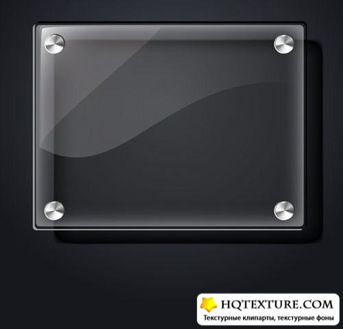 Металлический фон со стеклянной рамкой 2 | Metal background with glass frame 2