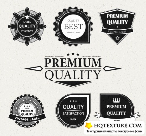Premium Quality Labels Vector