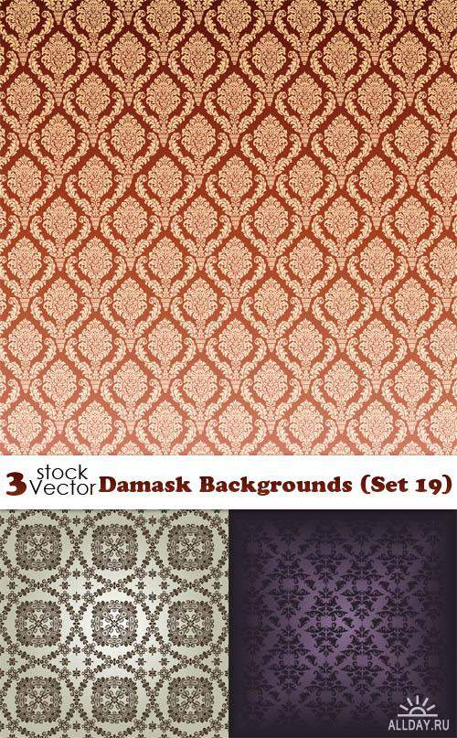 Vectors - Damask Backgrounds (Set 19)