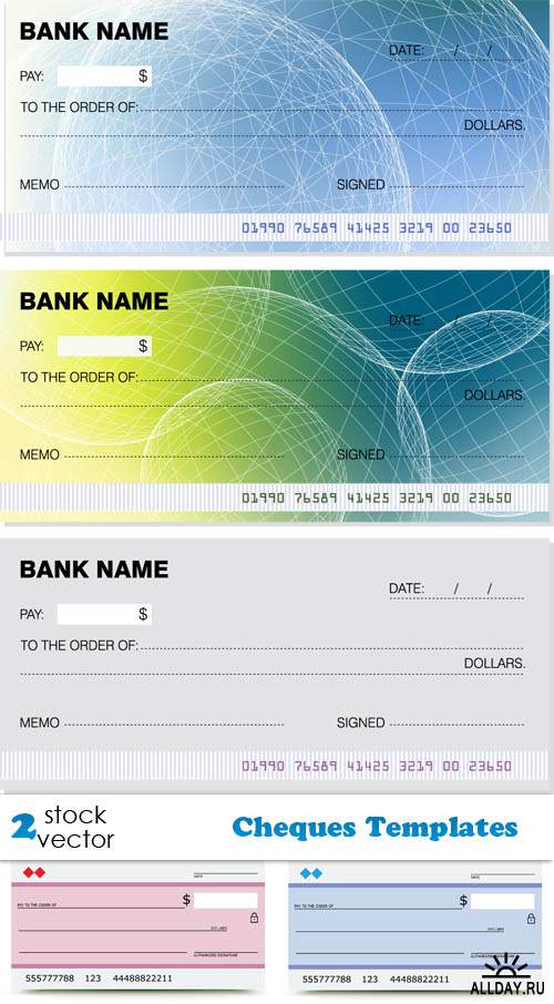   - Cheques Templates