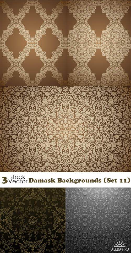 Vectors - Damask Backgrounds (Set 11)