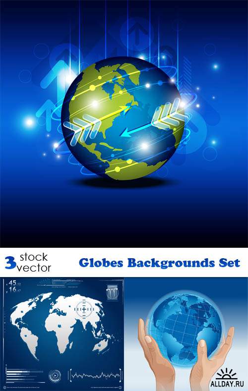   - Globes Backgrounds Set