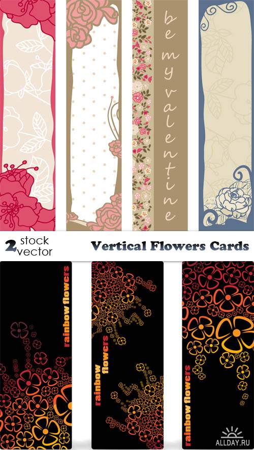   - Vertical Flowers Cards