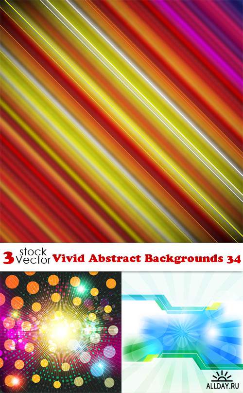 Vectors - Vivid Abstract Backgrounds 34