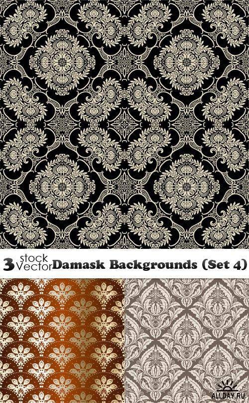 Vectors - Damask Backgrounds (Set 4)
