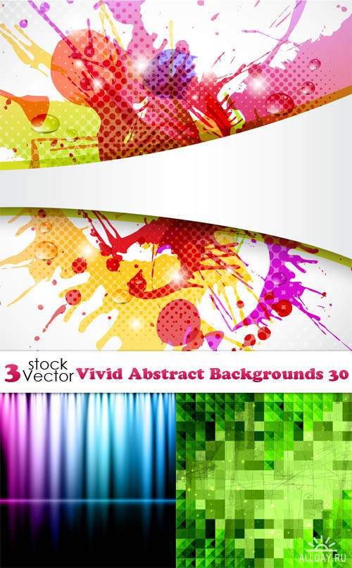 Vectors - Vivid Abstract Backgrounds 30
