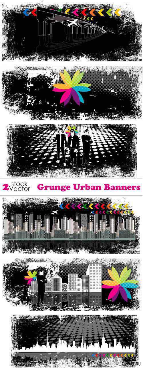 Vectors - Grunge Urban Banners