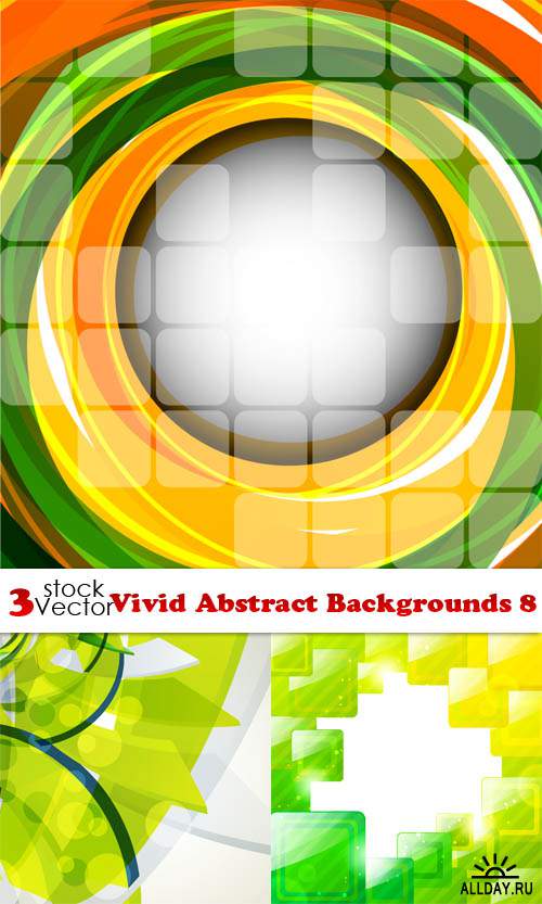Vectors - Vivid Abstract Backgrounds 8
