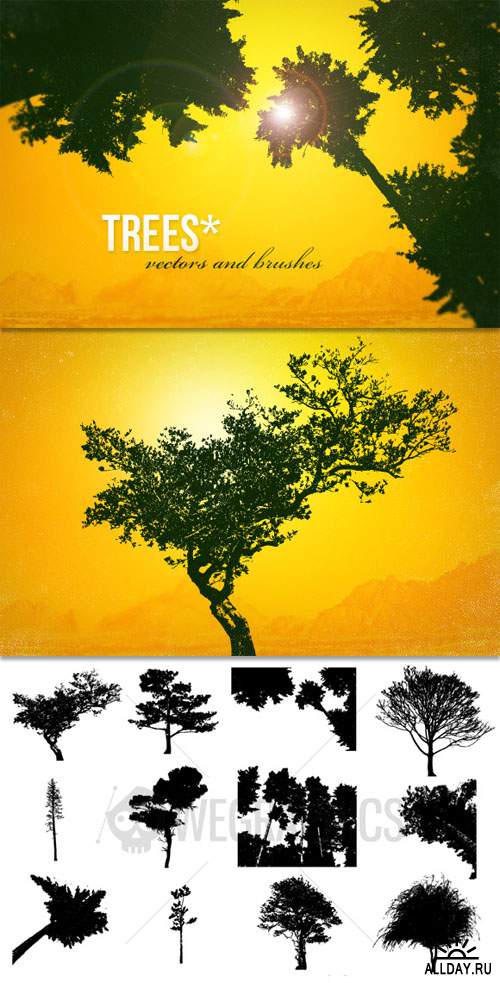 WeGraphics - Trees Silhouettes