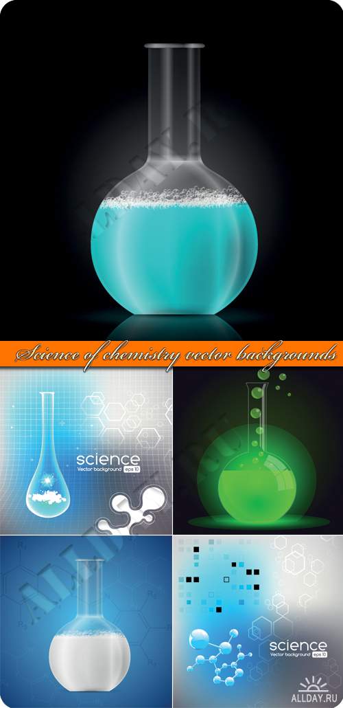    | Science of chemistry vector backgrounds