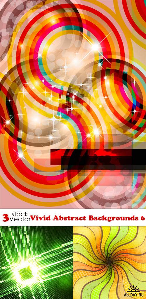Vectors - Vivid Abstract Backgrounds 6