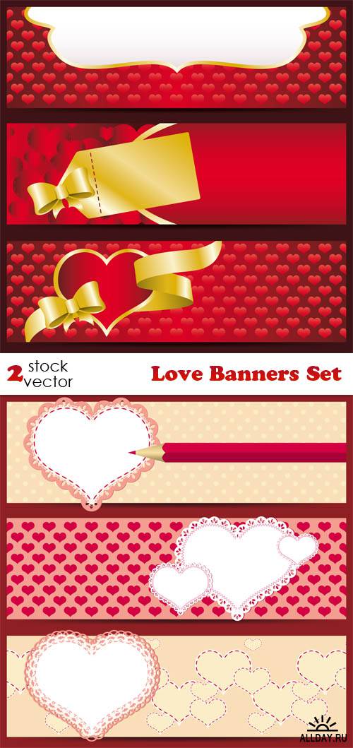   - Love Banners Set