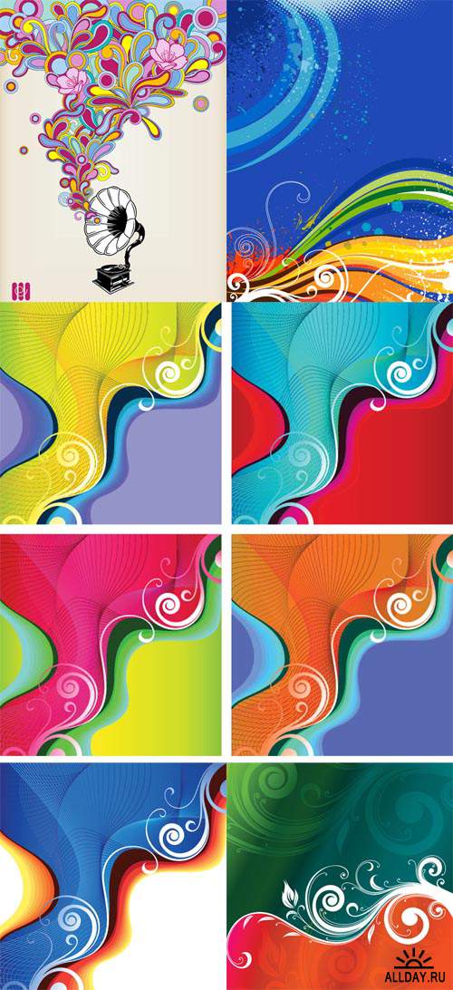 Colorful abstract vector backgrounds