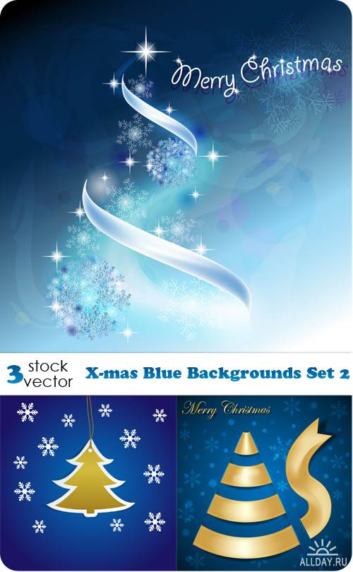   - X-mas Blue Backgrounds Set 2