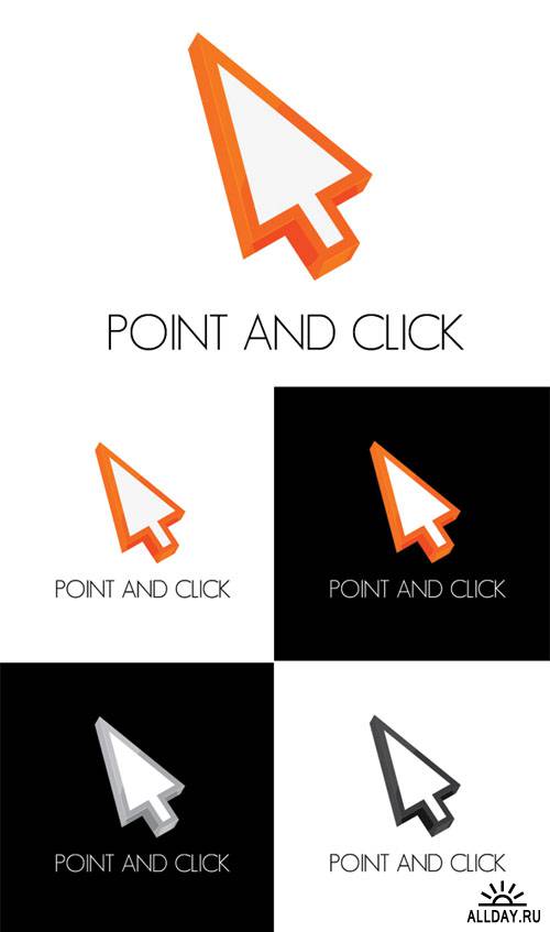 Point and Clich Logo Vector Template