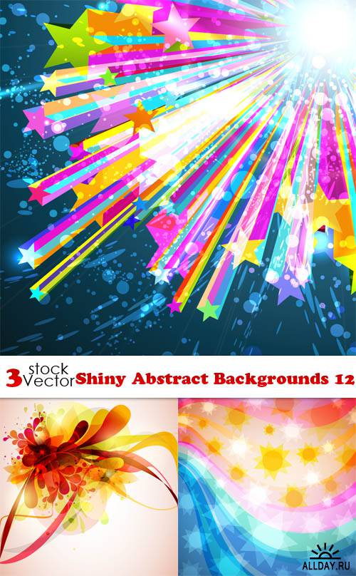 Vectors - Shiny Abstract Backgrounds 12