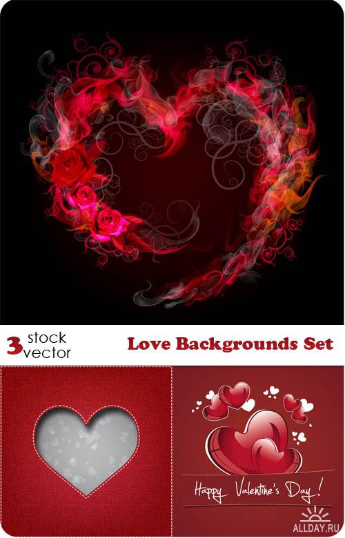   - Love Backgrounds Set