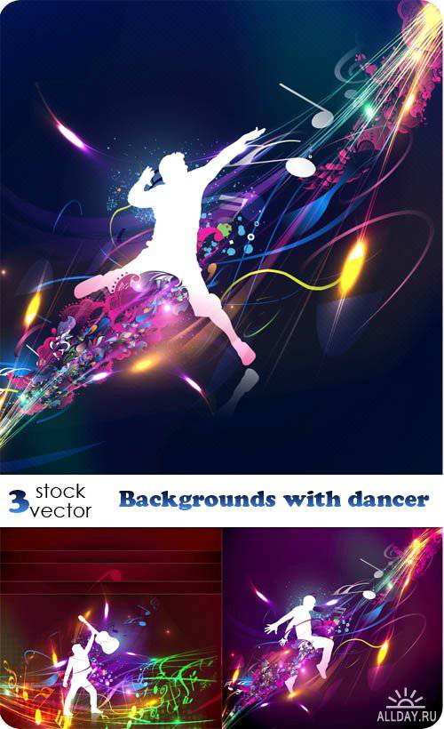   - Backgrounds with dancer