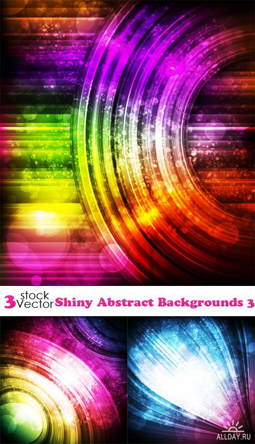 Vectors - Shiny Abstract Backgrounds 3