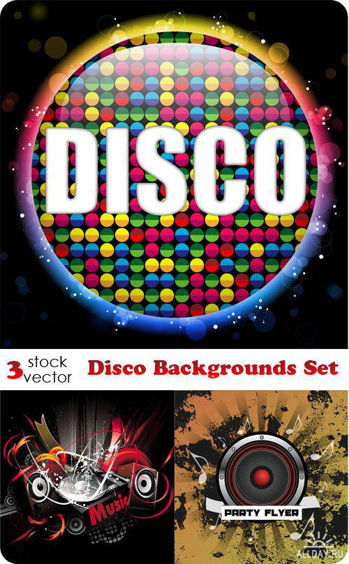  - Disco Backgrounds Set