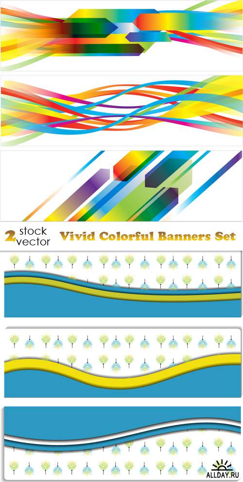   - Vivid Colorful Banners Set