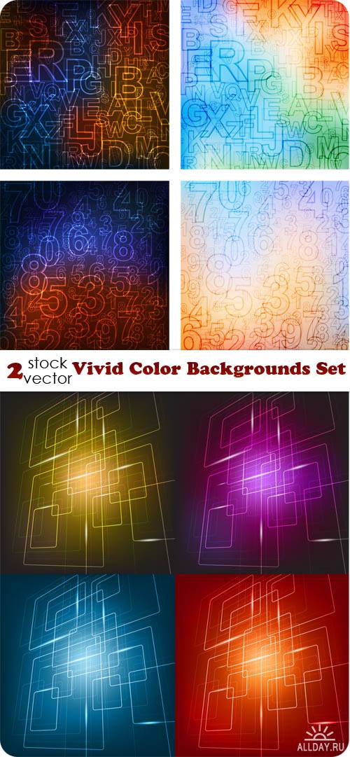   - Vivid Color Backgrounds Set