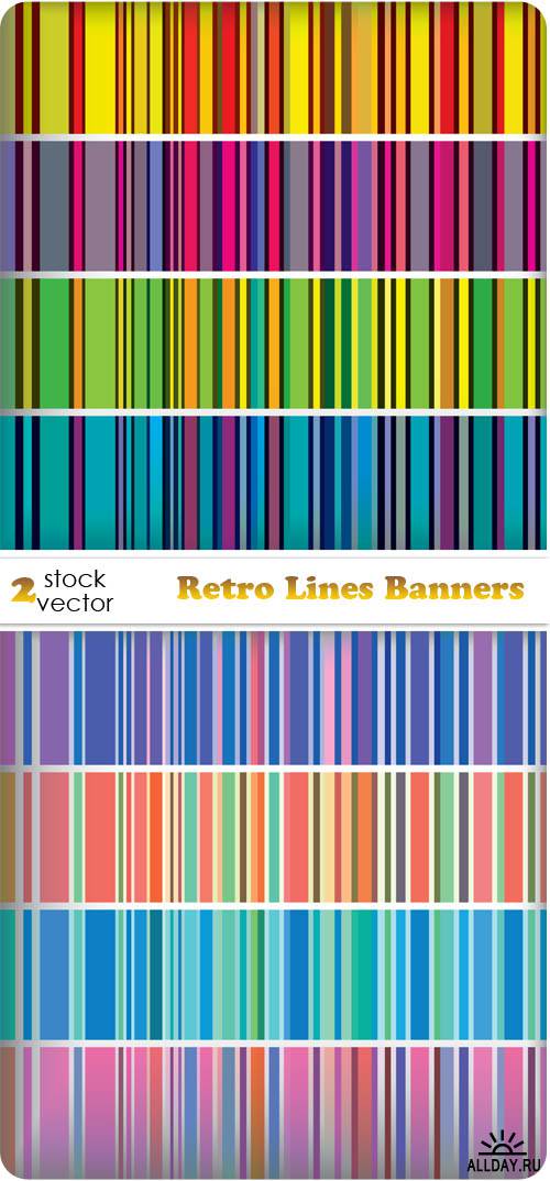   - Retro Lines Banners