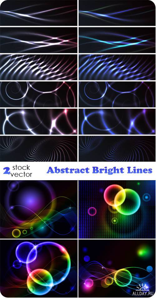 Векторный клипарт - Abstract Bright Lines