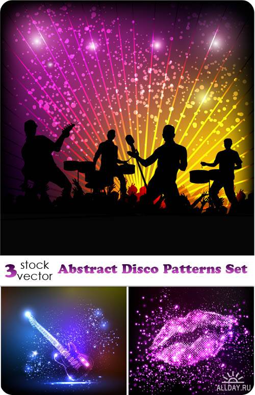   - Abstract Disco Patterns Set