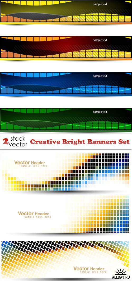   - Creative Bright Banners Set