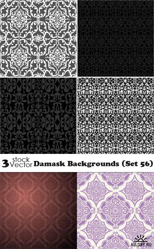 Vectors - Damask Backgrounds (Set 56)