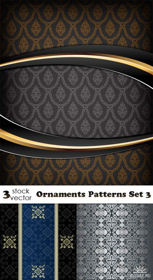 Векторный клипарт - Ornaments Patterns Set 3