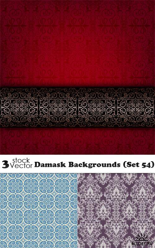 Vectors - Damask Backgrounds (Set 54)