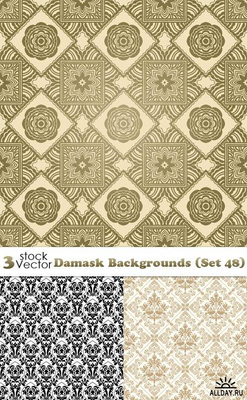 Vectors - Damask Backgrounds (Set 48)
