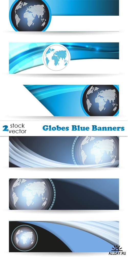   - Globes Blue Banners