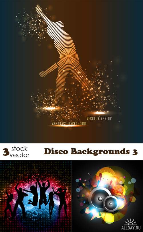 Векторный клипарт - Disco Backgrounds 3