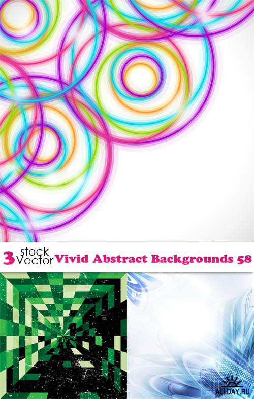 Vectors - Vivid Abstract Backgrounds 58